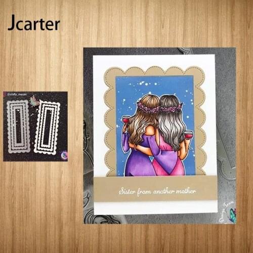 Ripple Rectangle Background New Design Metal Cutting Dies Craft Stencil Scrapbooking Handmade Card Make Shape Album Decor Model