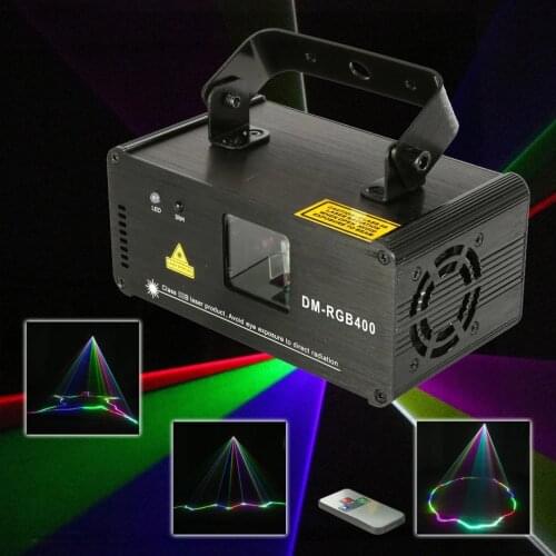 DMX line DJ Disco Remote RGB 400mw Stage Light Laser Line Scanner Effect Projector Lamp Dance Bar Xmas Party Disco Show Lights