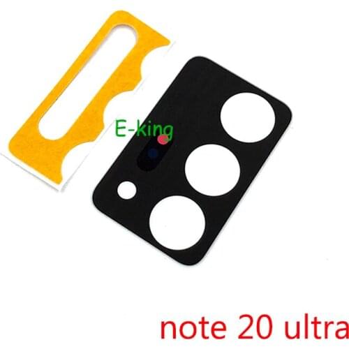 2PCS Rear Back Camera Glass Lens Cover For Samsung Galaxy Note 20 Ultra With Ahesive Sticker Replacement Parts