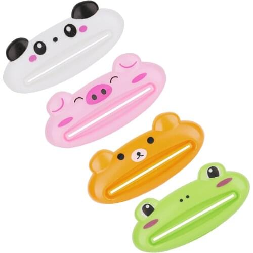 Cartoon Animal Toothpaste Tube Squeezer Squeeze Paste Dispenser Roll Holder