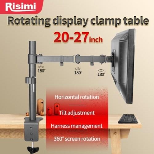 10-27 inch display stand retractable table table stand with swivel clip