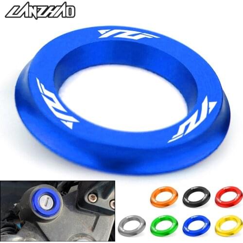 YZF Motorcycle Ignition Switch Cover Ring CNC Accessories for Yamaha YZF R25 R3 2013 2014 2015 2016 2017 2018 2019