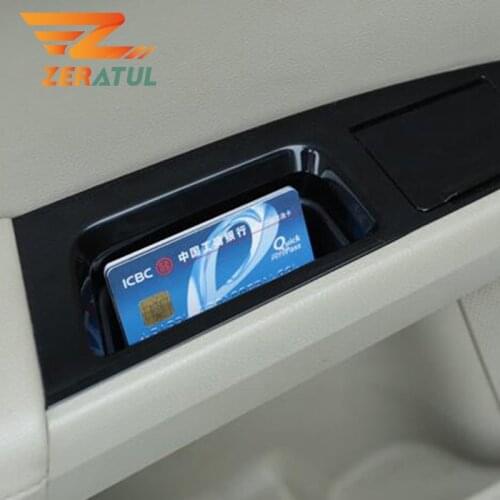 Zeratul Car Door Storage Box Tray Inner Handle Armrest Arm Rest Container Bin for Ford Fusion Mondeo 2014 2015 2016 Parts