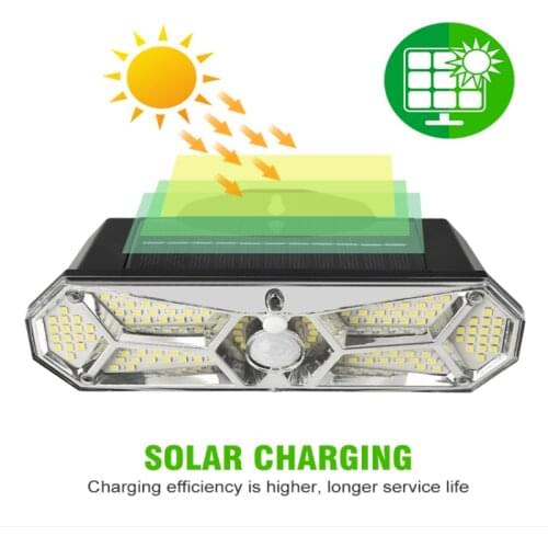 1PC Outdoor LED Solar Light Motion Sensor Waterproof Sunlight Garden Decoration Street Lights Solar Powered PIR Sensor Wall Lamp