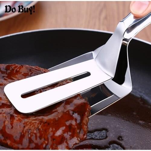 1 Pcs Steak clip Stainless Steel Food Steak Clip Tong BBQ Tong Non-Stick Barbecue Cooking Tongs Buffet Kitchen Utensil