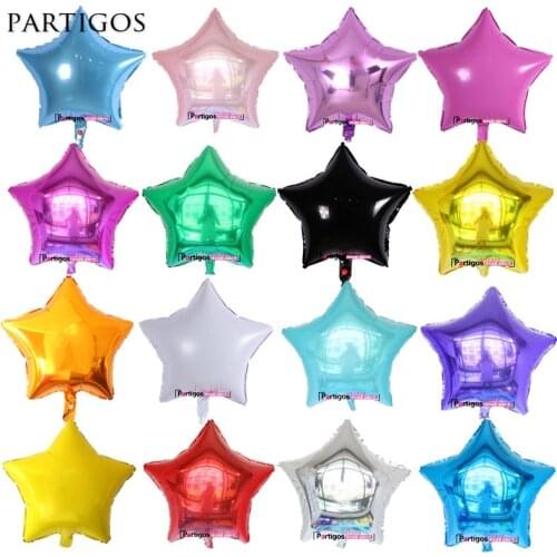 10pcs/lot 18inch Star Balloon Inflatable Helium Baloon Wedding Birthday Christmas Party Decoration Globos Children Toy Gifts