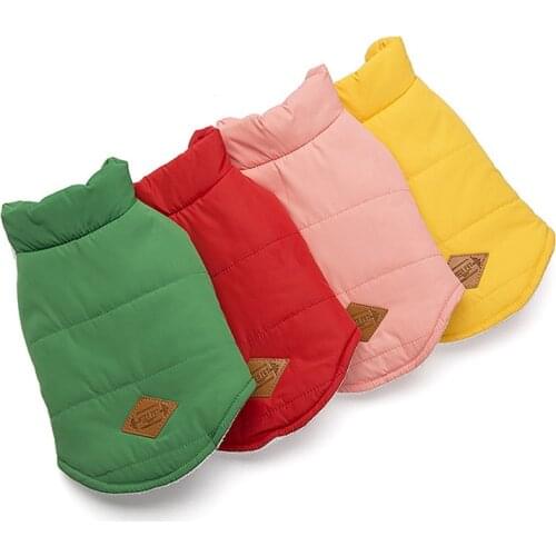 4 Colors Pet Dog Coats for Small Dogs Dachshund Chihuahua Winter Cotton Jacket Puppy Clothes Dogs Pets Clothing ubranka dla psa