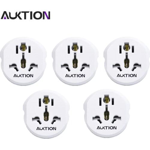 5PCS/Lot Perfect Match Europe 16A Travel Adapter EU Converter UK US AU to EU AC Socket Plug Universal Travel Charger Adapter