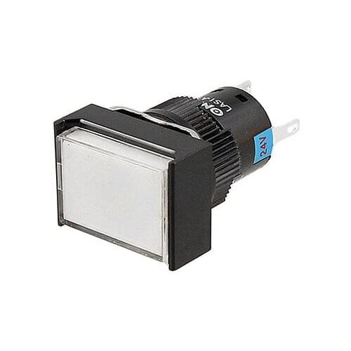 White Cap Lamp Momentary Contact Push Button Switch