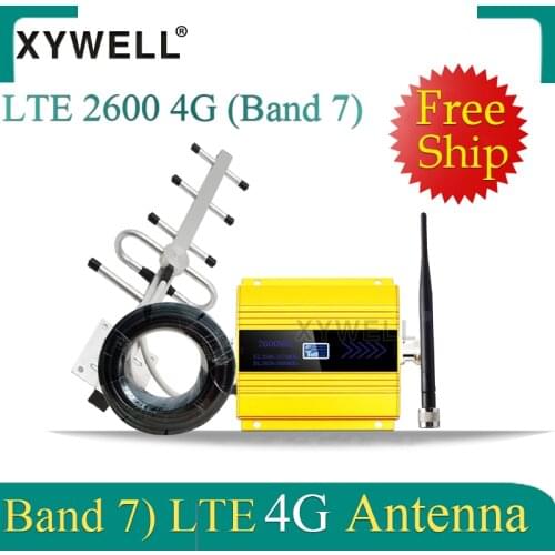 Big Sale!! FDD LTE 2600mhz Band7 GSM Mobile Signal Booster 4G Cellular amplifier 4G LTE 2600 Network 4G Data Signal Repeater