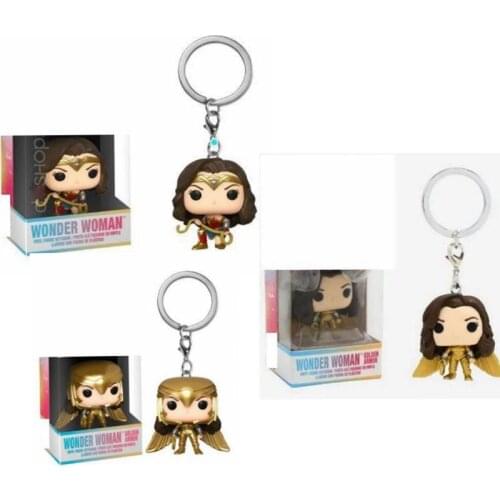 Justice League Key chain Wonder Woman Gold Cute Toys Christmas Adults Kids