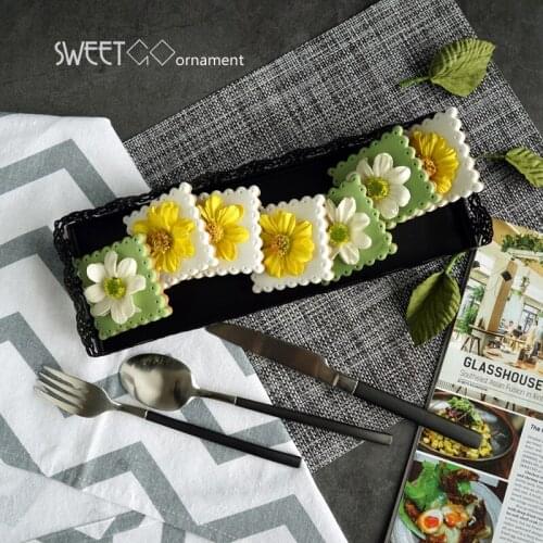 Black Cupcake Tray Rectangle Type Food Dessert Display Tray for Bakery Coffee Shop Home Bar Party Table Decoration