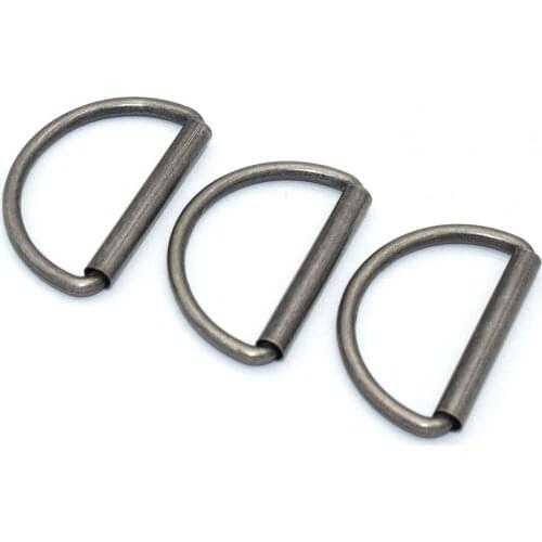 D Rings Rectangle Buckle Purse Strap Black Adjuster Connector Rectangle Rings D Loop Buckle Slider for Handbag Webbing Purse