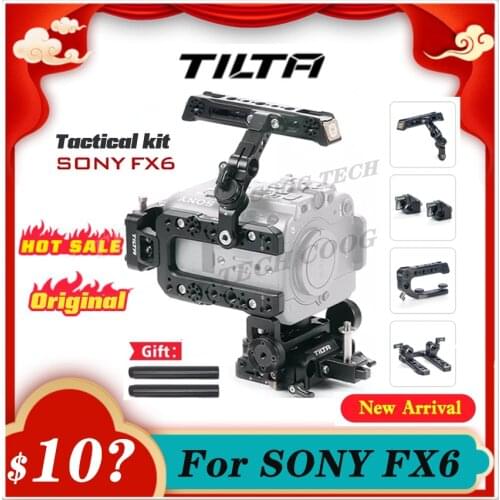 Limited stock TILTA Armor for SONY FX6 Vertical shot Armor With power supply System/V Mount Battery Plate photography accessory