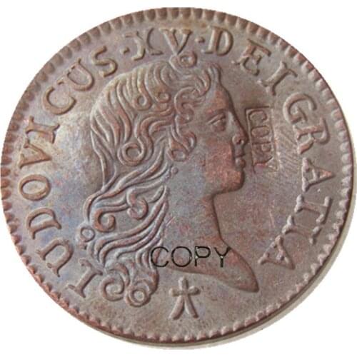 France 1720 1Sol 100% Copper Copy Coins(30mm)