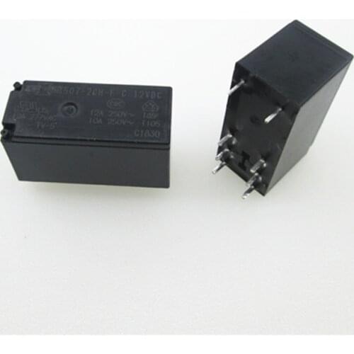 HOT NEW 12V relay 507-2CH-F-C 12VDC 507-2CH-F-C-12VDC 5072CHFC 12V 12VDC DC12V 12A 277VDC 8PIN