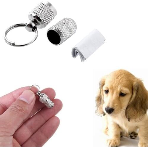 Dog Toys Pendant Cute Pet Dog Cat Ball Toy with Small Bell Dogs Address Label Collar Accessories Collar Tube