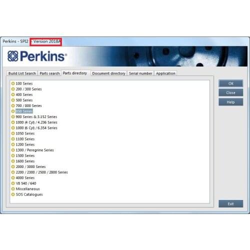 P-erkins SPI 2018A Spare parts catalogues and service manuals