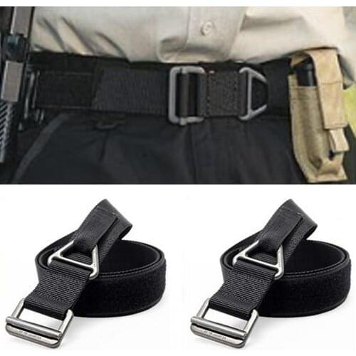 Men Adjustable Survival Belt Emergency Rescue Rigger Canvas Waistband