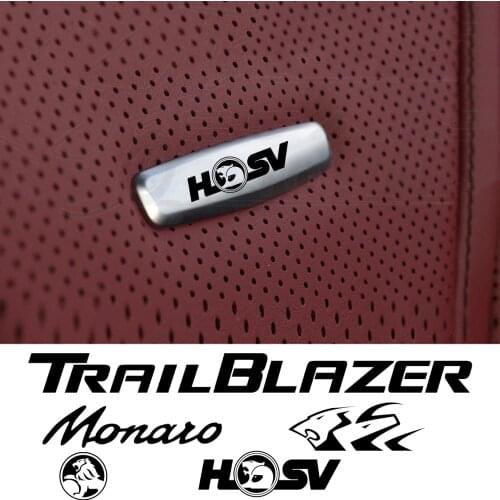 Car Chair Seat Sticker Front Seat Tuning Badges Metal For Holden Commodore Cruze Monaro Trailblazer Colorado HSV Car Accessories