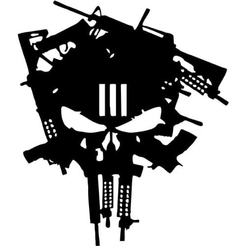 MIGNATIS - Army Soldier Skull Punisher Sticker Sticker Paste Mural Art Decal For Car Window Loptop Decoration Vinyl Stickers Wat