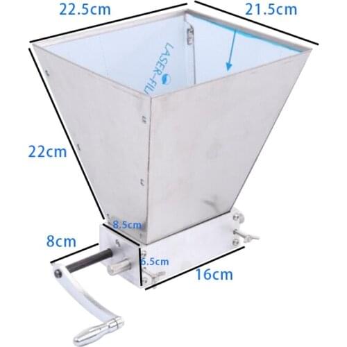 Newest Stainless Steel 2 Rollers Homebrew Barley Grinder Crusher Malt Powder Grain Mill For Home Beer Brewing Manual Tools