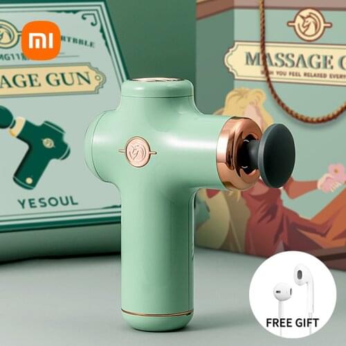 Xiaomi Youpin Fascia Gun 2021 New Electric Massage Three Speed Relax For Neck Back Leg Shoulder Slimming Body Muscle Massager
