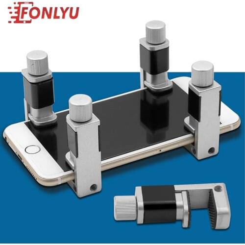 Qianli 4pcs/lot iClamp Phone LCD Screen Fix Fixture Clip Set Metal Fastening Clamp Adjustable Tool kits for iPhone iPad Repair