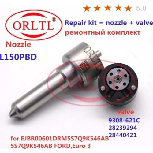 NOZZLE L150PBD INJECTOR VALVE 9308-621C REPAIR KITS ( 7135-657 ) FOR EJBR00601DRM5S7Q9K546AB 5S7Q9K546AB ,Euro 3, FORD
