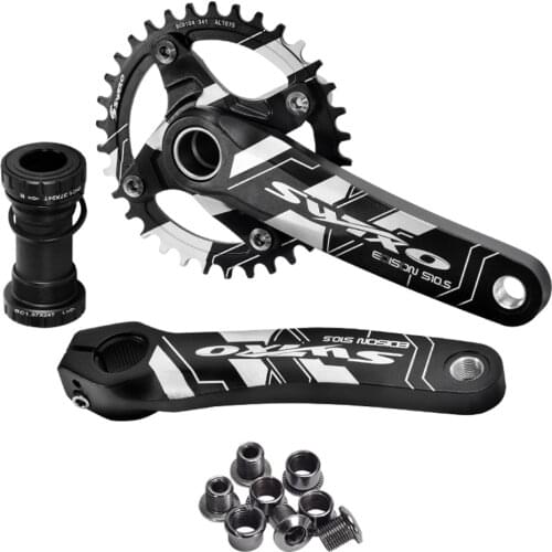 Mountain Bike Crankset Bicycle Crankset104BCD Bike Crankset Chainwheel 170MM Crank Arms For Bicycle 32T 34T 36T 38T MTB crank