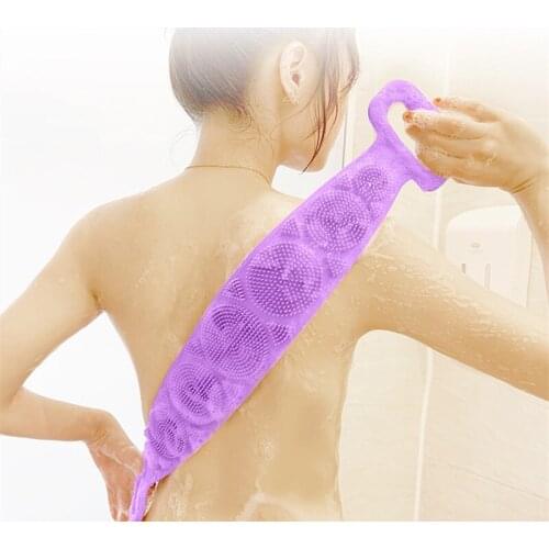 Quality Silicone Brushes Bath Towels Scrubber Bath Rubbing Back Mud Peeling Towel Body Massage Shower Skin Clean Shower Brush