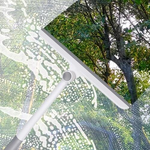 Silicone Bathroom Shower Screen Glass Window Cleaner Squeegee With Silicone Blade Holder Hook For Bathroom Kitchen Car Glass