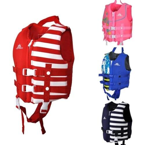 Life Jacket Kids, Child Watersports Swim Vest Flotation Device, Boys Girls Swimwear Training Aid Safety Bathing Suit Neoprene
