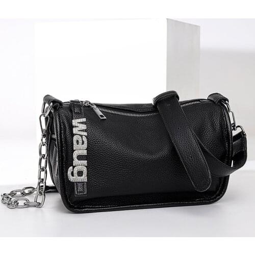 Women Genuine Leather Shoulder bag Womens Bag Designer Cowhide Handbags Fashion Small Female Tote bag Luxury Lady Messenger Bag