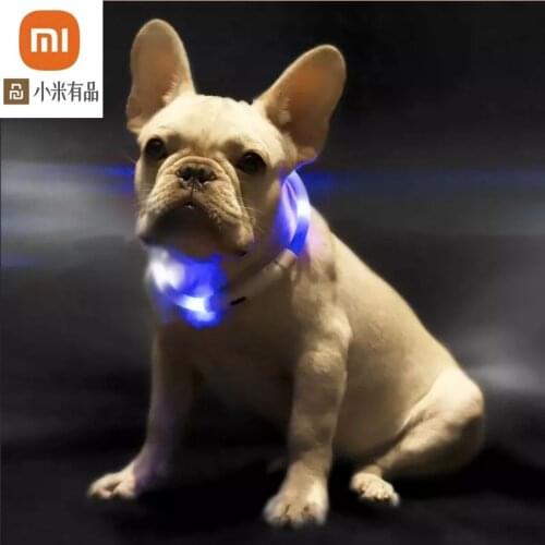 Youpin Pet Light Collar Waterproof Anti-lost Tag LED Warning Lighting USB Charging Collar Can be cut for Dog