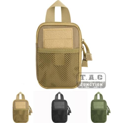 Tactical Mesh Micro Pocket Organizer 16*10cm MOLLE PALSEDC Utility Gadget Tools Pouch For Outdoor Hunting Shooting Sundries Bag