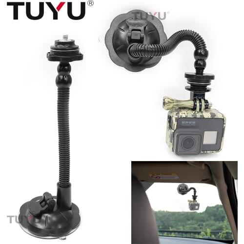 TUYU Bendable 8 cm suction cup for Gopro Hero 6 5 black hero 4 3 SJ4000 Xiaomi Yi 4 K Mijia 4 K H9 Extended version Car bracket