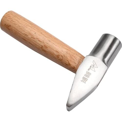 Heavy Jewelry Making Repair Hammer with Wooden Handle Machinist Metalworking Rivet Silver Forming Multifunction Hand Tool