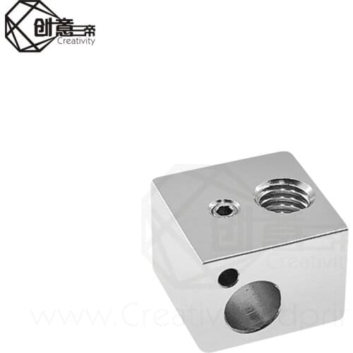 V5 Heating Aluminum Block All-Metal Hot end Heating plate 16*16*12mm For 3D Printer v5 Heater block Sandblasting Oxidation