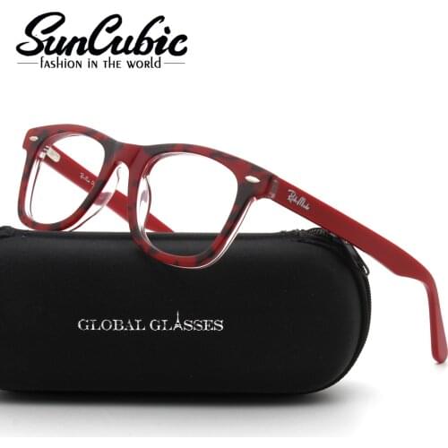 Eyeglasses Eyewear Demi Gray Red Men Women Acetate 604G-S/H