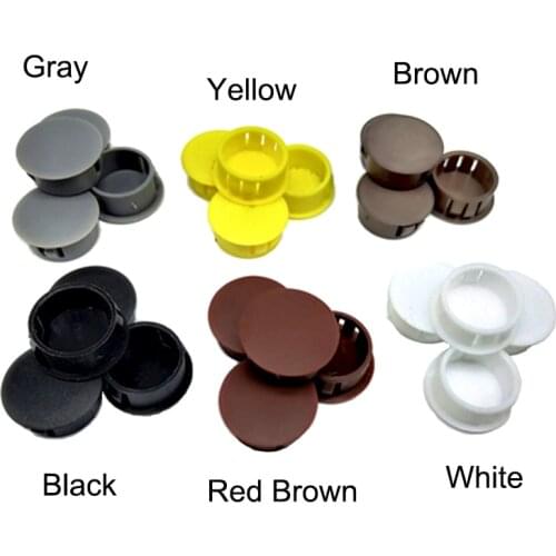 10Pcs Round Plastic Cover Furniture Snap hole plug Panel hole plug drilling screw furniture hole plug anti-theft door hole