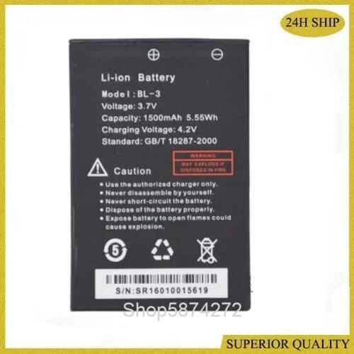 100% Original BaoFeng UV-3R Battery 3.7V 1500mah Li-ion Walkie Talkie New Replacement