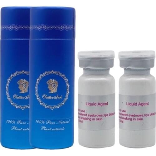 2Pcs/lot 100% pure Natural Eyebrow Fixed-line Agent Use for Tattoo Eyebrow Operation Lock Color Permanent Makeup Liquid