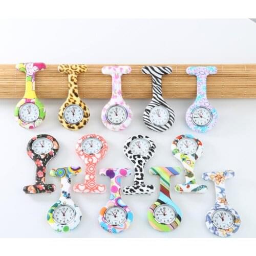 2020 NEW Fashion Pocket Watches Silicone Nurse Watch Brooch Tunic Fob Watch With Free Battery Doctor Medical reloj de bolsillo