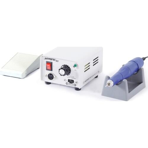 40000rpm Micromotor Portable Strong 90 with Handpiece 105L corundum bits manicure