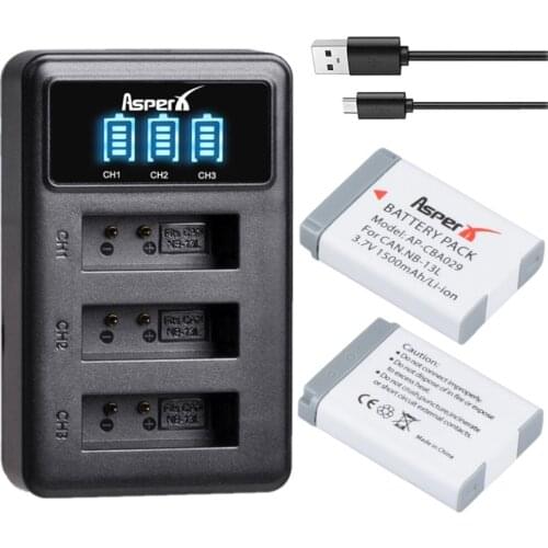 Battery for Canon NB 13L NB-13L NB13L G5X / G5X Mark II / G7X / G7X Mark II / G7 X Mark III G9X SX620 HS SX720 HS Camera