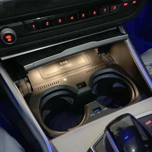 Phone holder car wireless charger for BMW 3 Series G20 G28 325I 330I 2019 2020 mobible stand for iphone 12 fast charging bracket