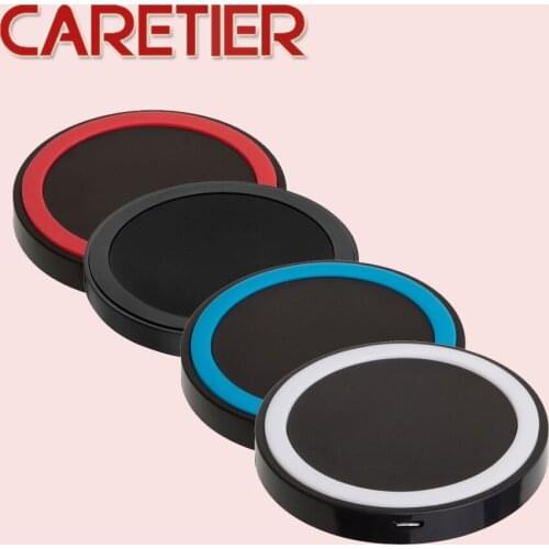 1PC QI Wireless Charger Phone Charger For Samsung S8 Plus S7 S6 Edge Note 8 5V/1A Note5 Note6 for iphoneX iphone8