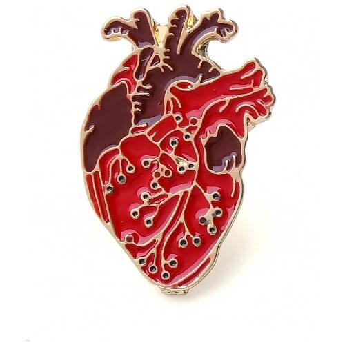 DCARZZ Cute Heart Enamel Pin Badge Women Gift Brooch Nurse Doctor Medical Fashion Jewelry Red Hijab Pins Metal Christmas Brooch
