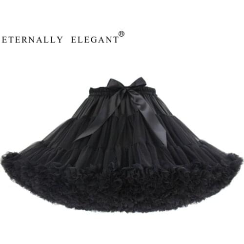 Hot sell Petticoats Cosplay Lotita Crinoline Lady Girls Underskirt for Party White Blue Black Ballet Dance Skirt Tutu